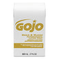 GOJO Gold and Klean Lotion Soap Bag-in-Box Dispenser Refill, Floral Balsam, 800 mL (912712EA)