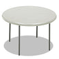 Iceberg IndestrucTable Classic Folding Table, Round, 48" x 29", Platinum (65243)