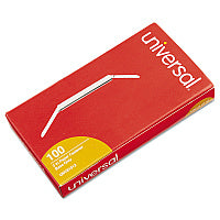 Universal Two-Piece Two-Prong Paper Fastener Bases, 2" Capacity, 2.75" Center to Center, Silver, 100/Box (UNV81012)