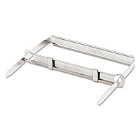 Universal Two-Piece Two-Prong Paper Fastener Base and Compressor Sets, 2" Capacity, 2.75" Center to Center, Silver, 50/Box (UNV81002)