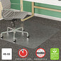Deflecto SuperMat Frequent Use Chair Mat, Med Pile Carpet, 45 x 53, Beveled Rectangle, Clear (CM14243)