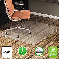 Deflecto EconoMat All Day Use Chair Mat for Hard Floors, Flat Packed, 46 x 60, Clear (CM21442F)