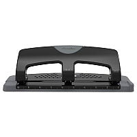 Swingline 20-Sheet SmartTouch Three-Hole Punch, 9/32" Holes, Black/Gray (74133)