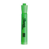 Sharpie Tank Style Highlighters, Fluorescent Green Ink, Chisel Tip, Green Barrel, Dozen (25026B)