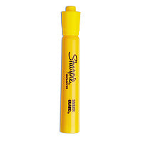 Sharpie Tank Style Highlighters, Yellow Ink, Chisel Tip, Yellow Barrel, Dozen (25005)