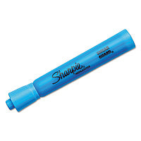 Sharpie Tank Style Highlighters, Blue Ink, Chisel Tip, Blue Barrel, Dozen (25010B)