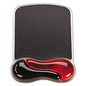 Kensington Duo Gel Wave Mouse Pad with Wrist Rest, 9.37 x 13, Red (62402)