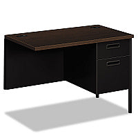 HON Metro Classic Series Workstation Return, Right, 42w x 24d x 29.5h, Mocha/Black (P3235RMOP)
