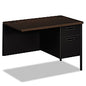 HON Metro Classic Series Workstation Return, Right, 42w x 24d x 29.5h, Mocha/Black (P3235RMOP)