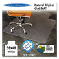 ES Robbins Natural Origins Chair Mat with Lip For Hard Floors, 36 x 48, Clear (143002)