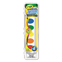 Crayola Washable Watercolor Paint, 8 Assorted Colors, Palette Tray (530525)