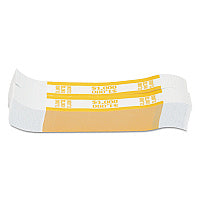 PAP-R Products Currency Straps, Yellow, $1,000 in $10 Bills, 1000 Bands/Pack (401000)