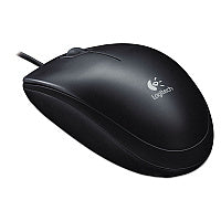 Logitech B100 Optical USB Mouse, USB 2.0, Left/Right Hand Use, Black (910001439)