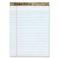 TOPS Second Nature Recycled Ruled Pads, Wide/Legal Rule, 50 White 8.5 x 11.75 Sheets, Dozen (74880)