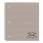 National Paper Single-Subject Wirebound Notebook, College Rule, Assorted Kraft Covers, 11 x 8.88, 80 Sheets