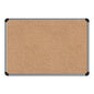 Universal Cork Board with Aluminum Frame, 24 x 18, Tan Surface (UNV43712)