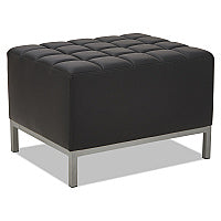 Alera QUB Series Ottoman, 26.38w x 21.5d x 17.5h, Black (ALEQB8216)