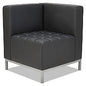 Alera QUB Series Corner Sectional, 26.38w x 26.38d x 30.5h, Black (ALEQB8016)