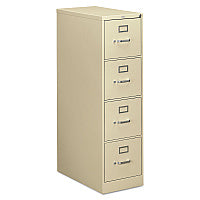 HON 310 Series Vertical File, 4 Letter-Size File Drawers, Putty, 15" x 26.5" x 52" (314PL)