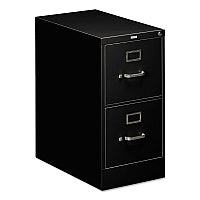 HON 510 Series Vertical File, 2 Letter-Size File Drawers, Black, 15" x 25" x 29" (512PP)
