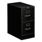 HON 510 Series Vertical File, 2 Letter-Size File Drawers, Black, 15" x 25" x 29" (512PP)