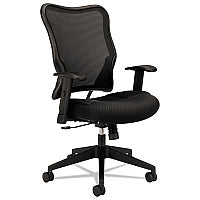 HON VL702 Mesh High-Back Task Chair, Supports Up to 250 lb, 18.5" to 23.5" Seat Height, Black (VL702MM10)