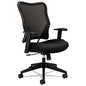 HON VL702 Mesh High-Back Task Chair, Supports Up to 250 lb, 18.5" to 23.5" Seat Height, Black (VL702MM10)