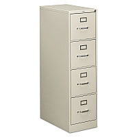 HON 510 Series Vertical File, 4 Letter-Size File Drawers, Light Gray, 15" x 25" x 52" (514PQ)