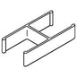 HON Verse Quick Connect 180 Degree Connecting Hardware, Gray, 2/Pack (QC180GY)