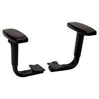 Optional Height-Adjustable T-Arms for Volt Series Chairs for HON Volt Series Task Chairs, Black, 2/Set (5795T)