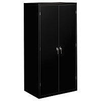 HON Assembled Storage Cabinet, 36w x 24.25d x 71.75h, Black (SC2472P)