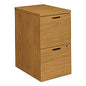 HON 10500 Series Mobile Pedestal File, Left or Right, 2 Legal/Letter-Size File Drawers, Harvest, 15.75" x 22.75" x 28" (105104CC)