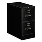 HON 310 Series Vertical File, 2 Letter-Size File Drawers, Black, 15" x 26.5" x 29" (312PP)