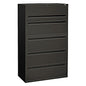 HON Brigade 700 Series Lateral File, 4 Legal/Letter-Size File Drawers, 1 File Shelf, 1 Post Shelf, Charcoal, 42" x 18" x 64.25" (795LS)