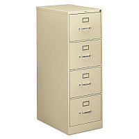 HON 310 Series Vertical File, 4 Legal-Size File Drawers, Putty, 18.25" x 26.5" x 52" (314CPL)