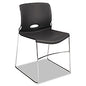 HON Olson Stacker High Density Chair, Supports Up to 300 lb, 17.75" Seat Height, Lava Seat, Lava Back, Chrome Base, 4/Carton (4041LA)