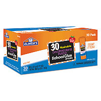 Elmer's Disappearing Purple All Purpose Glue Sticks, 0.77 oz, Dries Clear, 30/Box (E605)