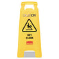 Rubbermaid Commercial Caution Wet Floor Sign, 11 x 12 x 25, Bright Yellow (611277YW)