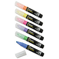AbilityOne 7520013837943, SKILCRAFT Large Fluorescent Highlighter, Assorted Ink Colors, Chisel Tip, Assorted Barrel Colors, 6/Set