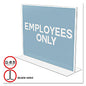 Deflecto Classic Image Double-Sided Sign Holder, 11 x 8.5 Insert, Clear (69301)