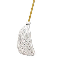 Boardwalk(R) Deck Mop w/57" Wooden Handle, 16 oz Rayon Head, 12 Mops (BWKRD60016S)