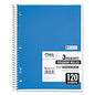 Mead Spiral Notebook, 3-Subject, Medium/College Rule, Randomly Assorted Cover Color, (120) 11 x 8 Sheets (06710)