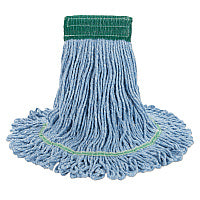 Boardwalk(R) Super Loop Medium Mop Heads, Blue Yarn, 12 Mops (BWK502BLCT)