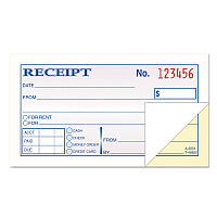 TOPS Money and Rent Receipt Books, Two-Part Carbonless, 4.78 x 2.75, 50 Forms Total (46820)