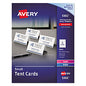 Avery Small Tent Card, White, 2 x 3.5, 4 Cards/Sheet, 40 Sheets/Pack (5302)