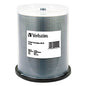 Verbatim CD-R Printable Recordable Disc, 700 MB/80 min, 52x, Spindle, White, 100/Pack (95251)