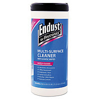 Endust Antistatic Premoistened Wipes for Electronics, Cloth, 6 x 6, Unscented, 70/Tub (259000)