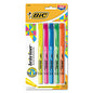 BIC Brite Liner Highlighter, Assorted Ink Colors, Chisel Tip, Assorted Barrel Colors, 5/Set (BLP51WASST)