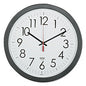 AbilityOne 6645016237483 SKILCRAFT Quartz Wall Clock, 14.5" Overall Diameter, Black Case, 1 AA (sold separately)