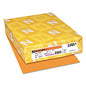 Astrobrights Color Cardstock, 65 lb Cover Weight, 8.5 x 11, Cosmic Orange, 250/Pack (22851)